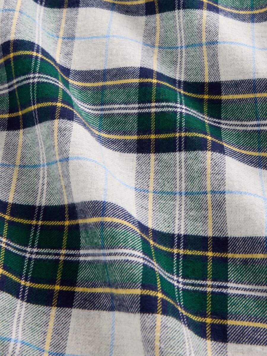 Pigiama verde a quadri in cotone Donna_7