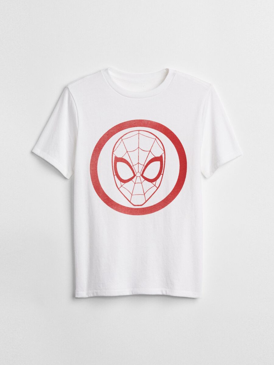 Marvel Spider-Man print cotton T-shirt Kid Unisex_0