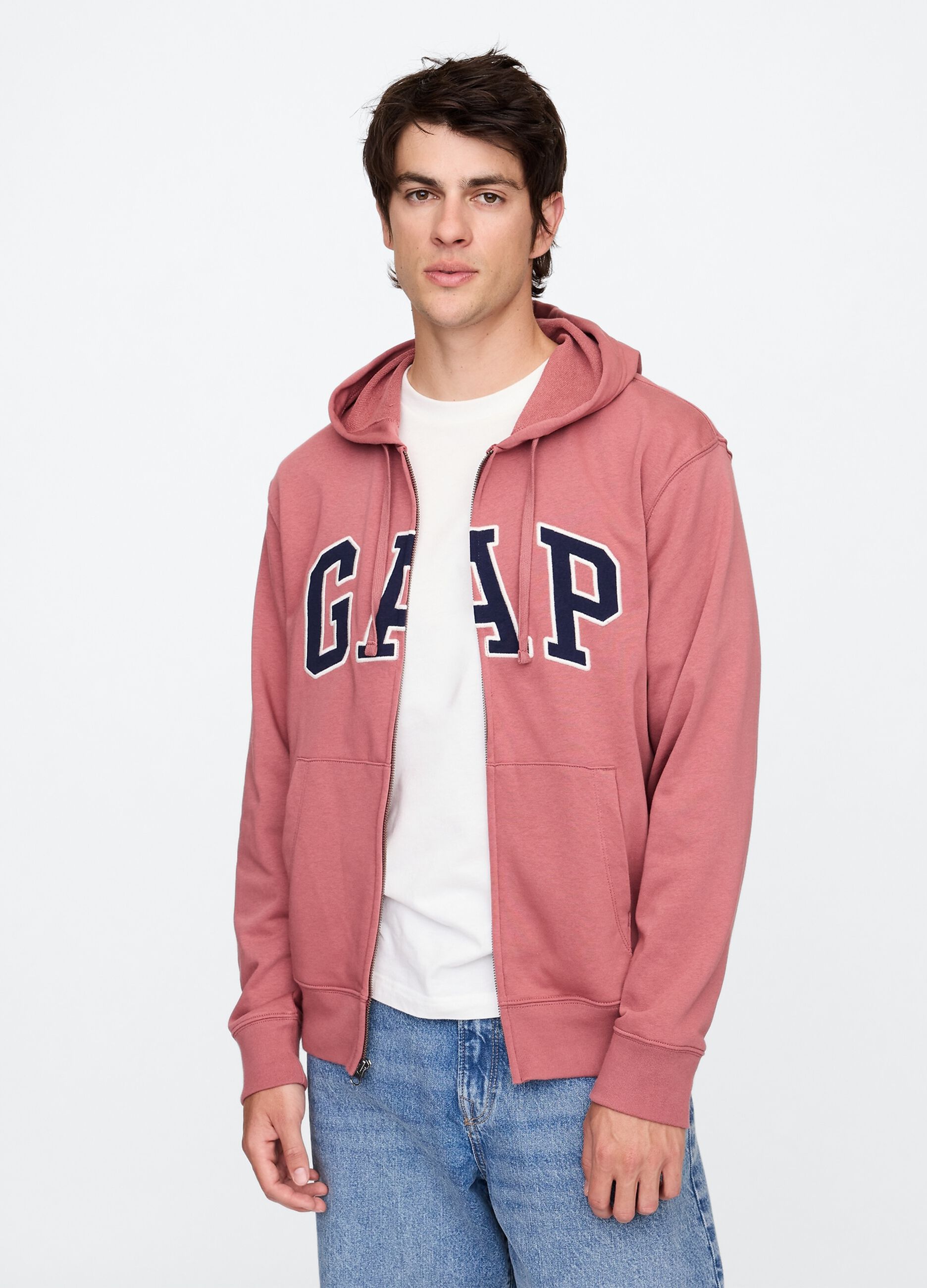 Felpa con cappuccio e full-zip