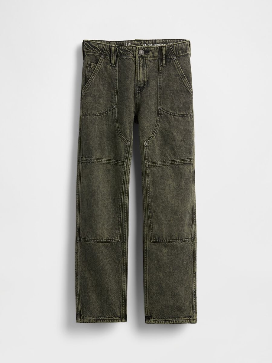 Pantaloni verde in denim per bambino Bambino_3