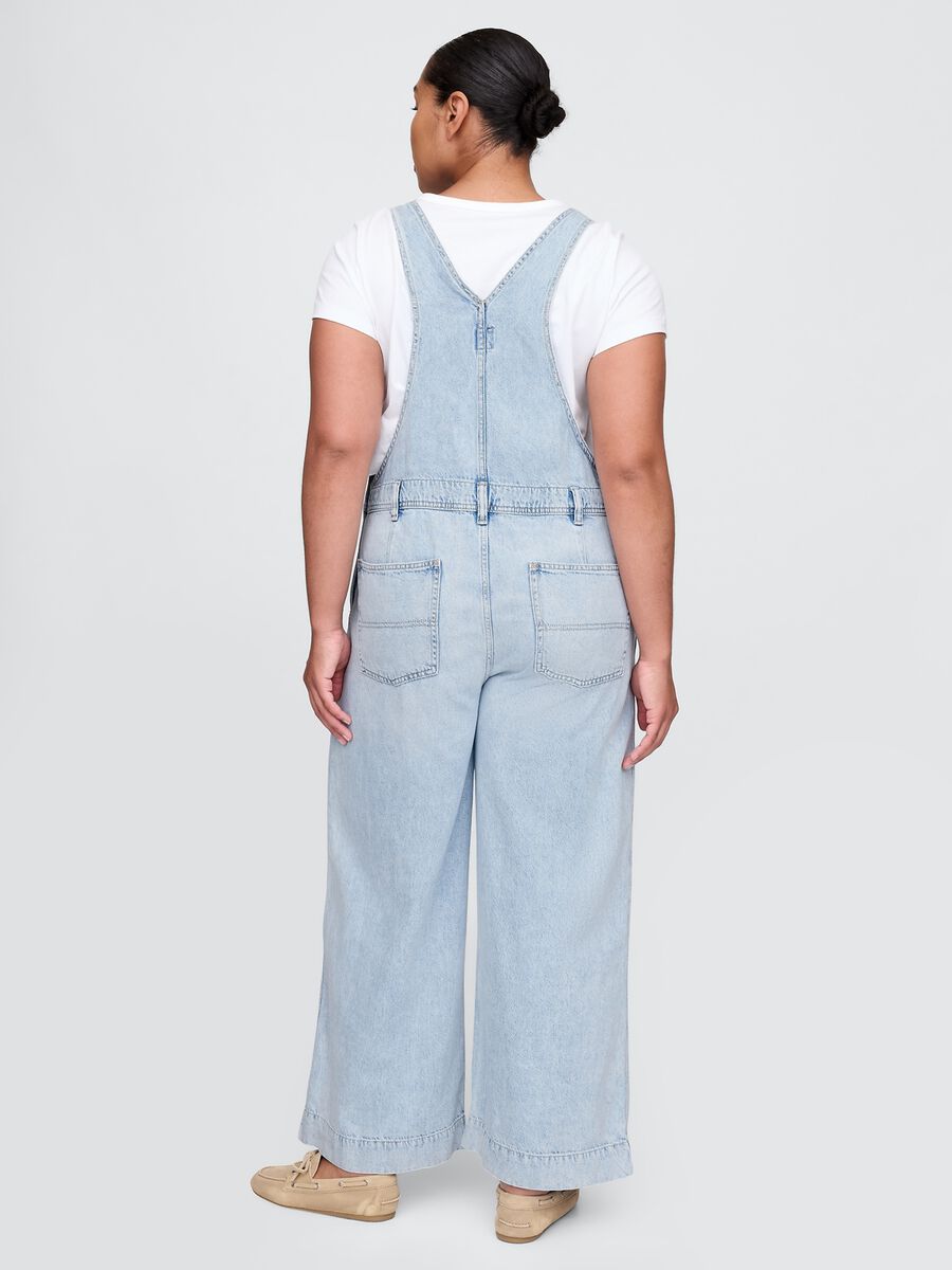 Salopette denim chiaro Gap Donna_5