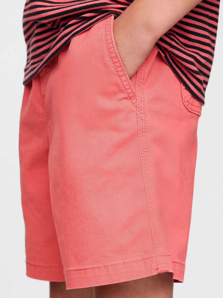 Shorts arancioni in cotone elasticizzato GAP Kids Bambino_3