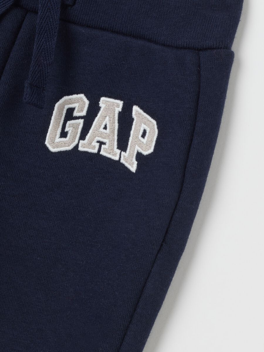 Joggers in felpa con ricamo logo Bimbo_2