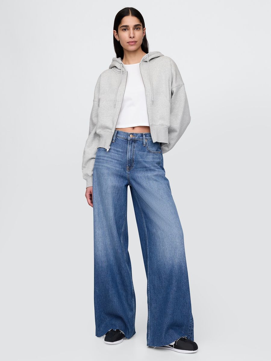Pantaloni wide leg Gap in denim Donna_0