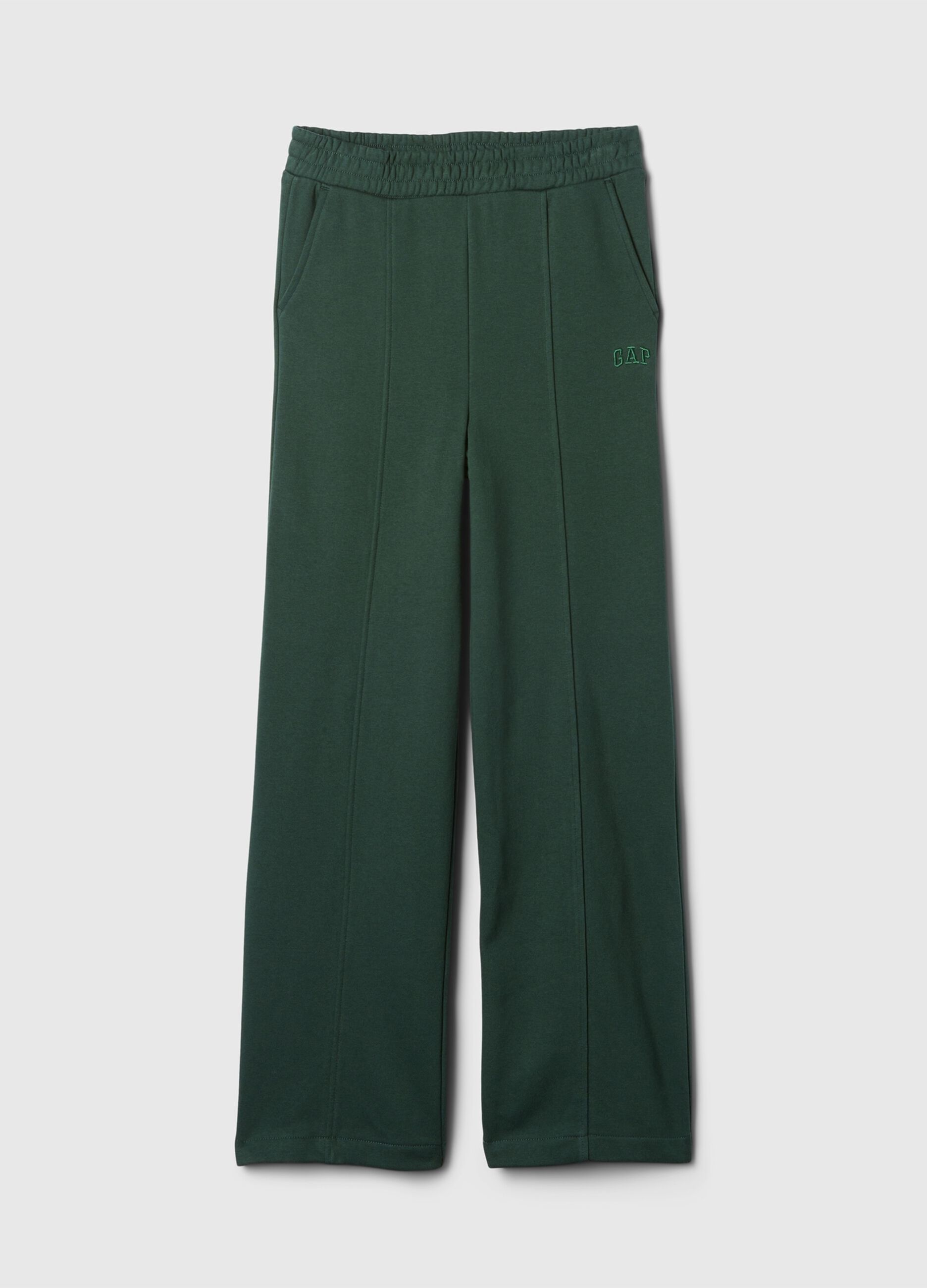 Pantalone joggers straight fit con cuciture in rilievo_5