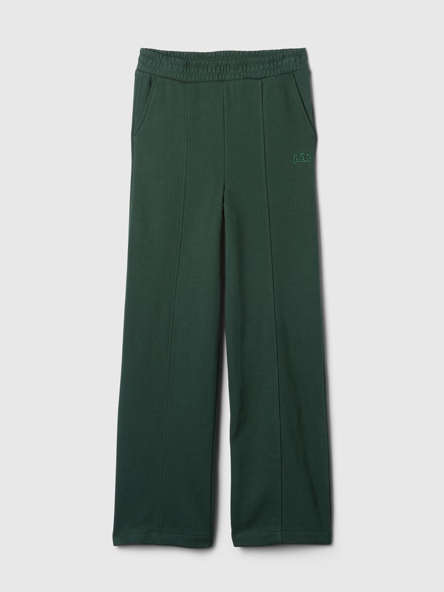 Pantalone joggers straight fit con cuciture in rilievo Donna_5