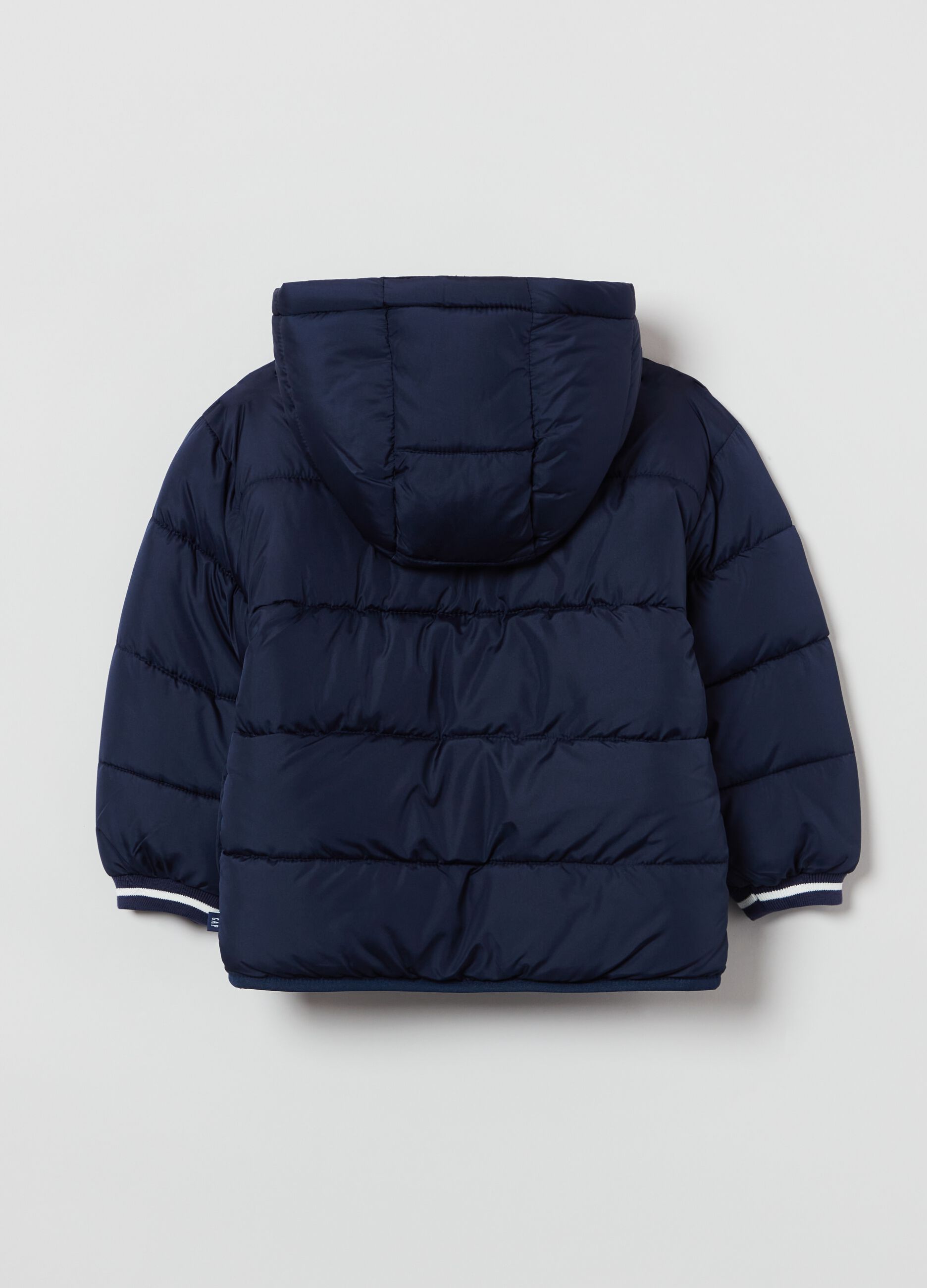 Quilted and padded jacket with hood_1