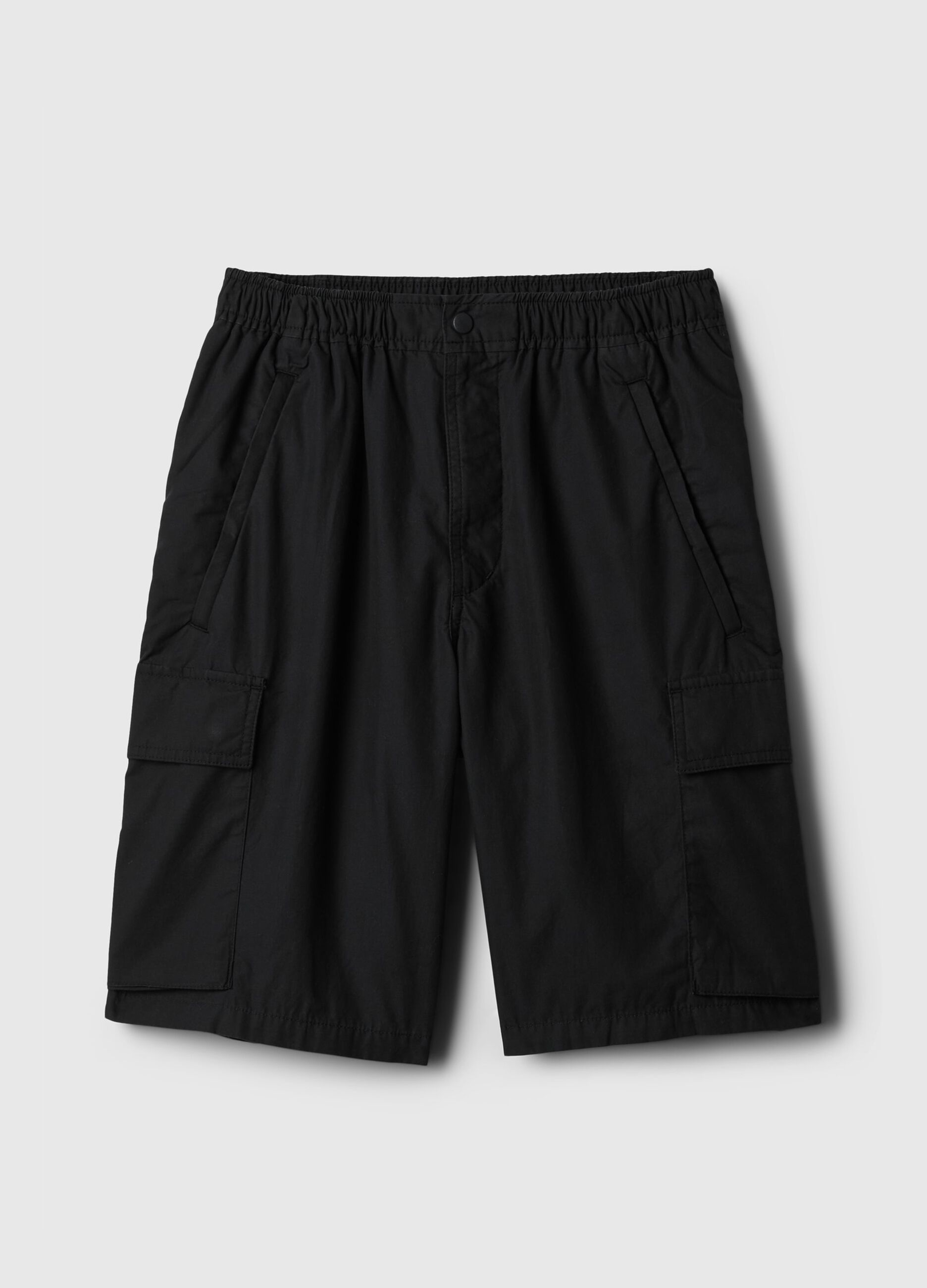 Poplin cargo Bermuda shorts_4