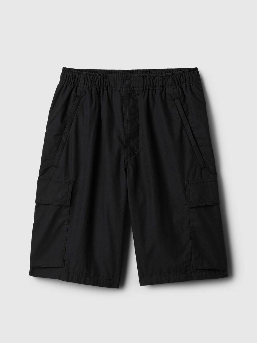 Poplin cargo Bermuda shorts Man_4