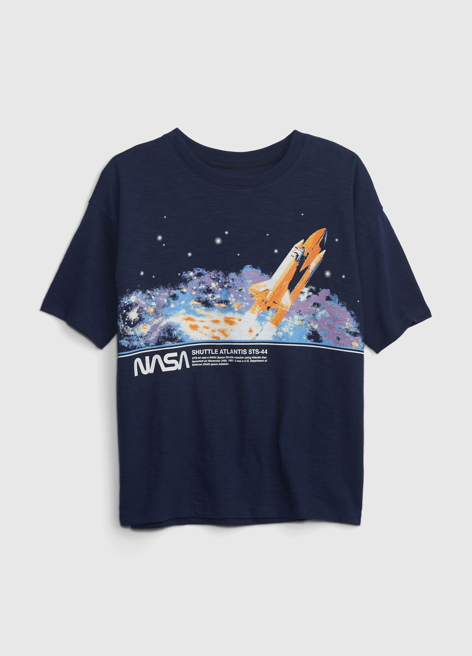 T-shirt girocollo con stampa NASA