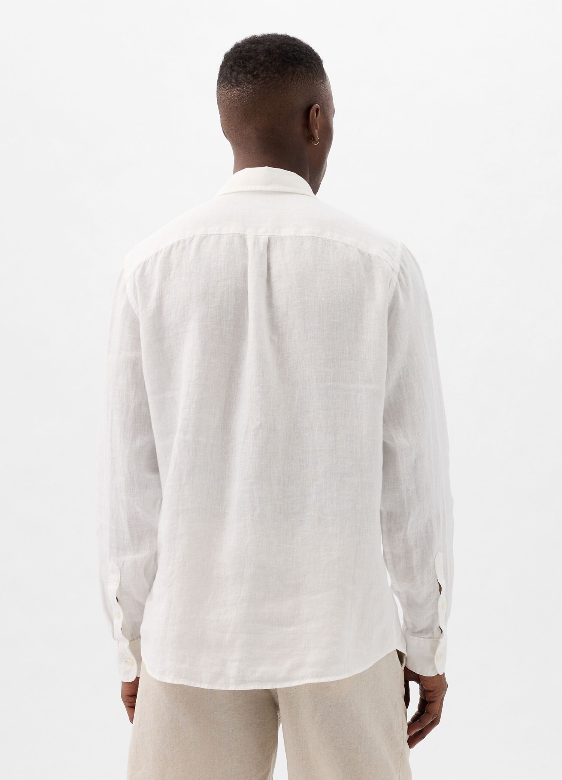Camicia regular fit in lino_2