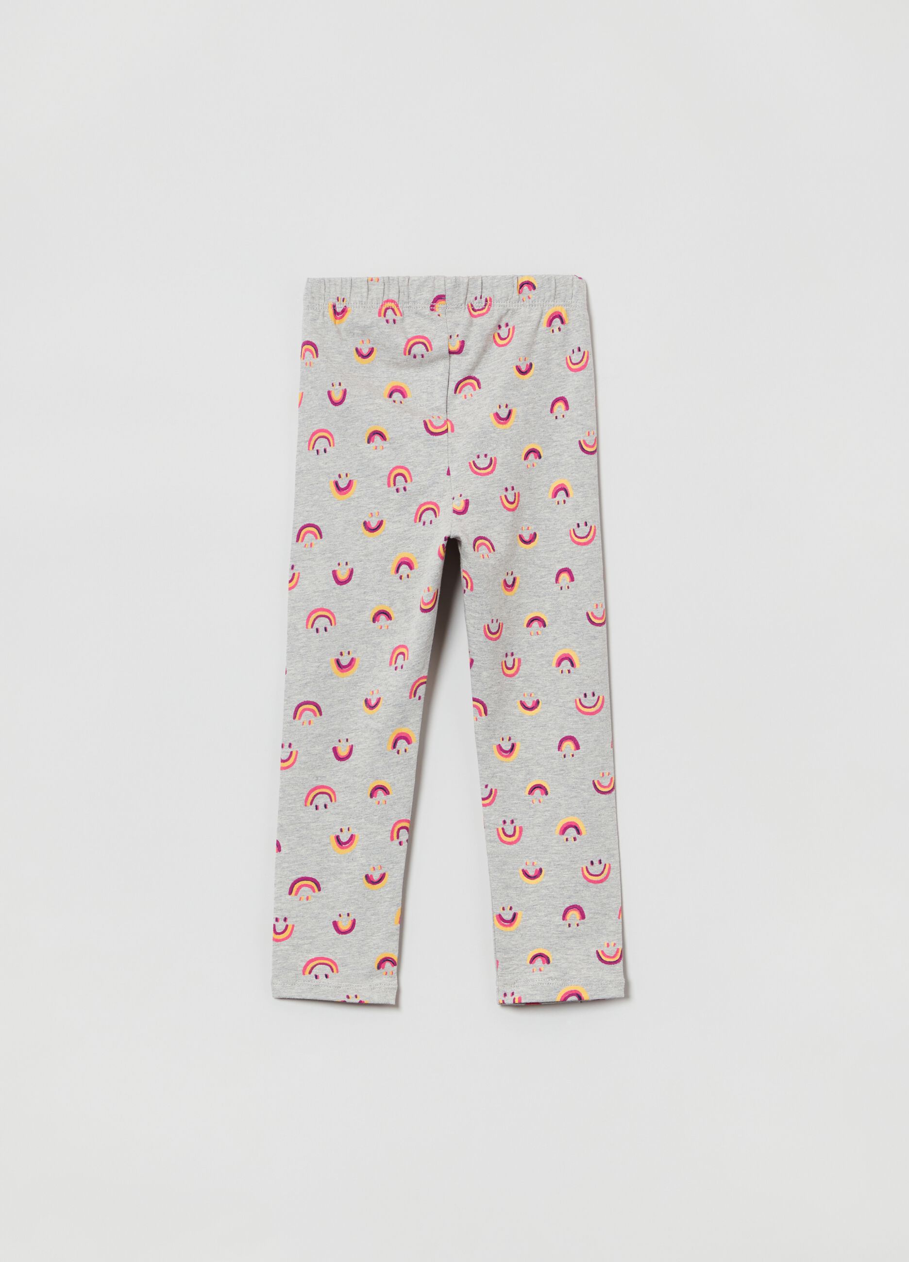 Leggings with rainbow print_1