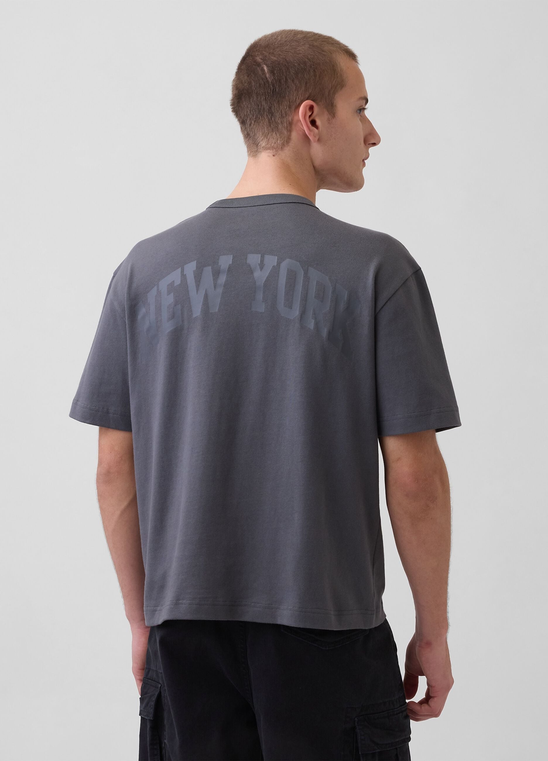 T-shirt in puro cotone a maniche corte con logo GAP