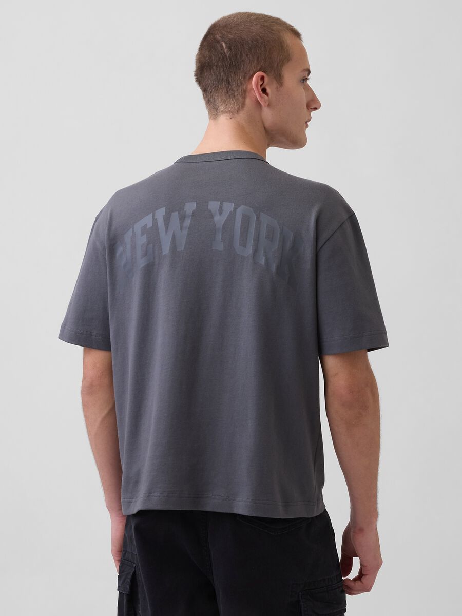 T-shirt in puro cotone a maniche corte con logo GAP Uomo_1