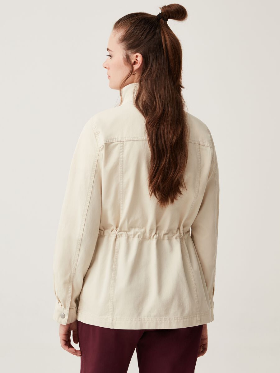 Giacca sahariana in cotone Donna_2