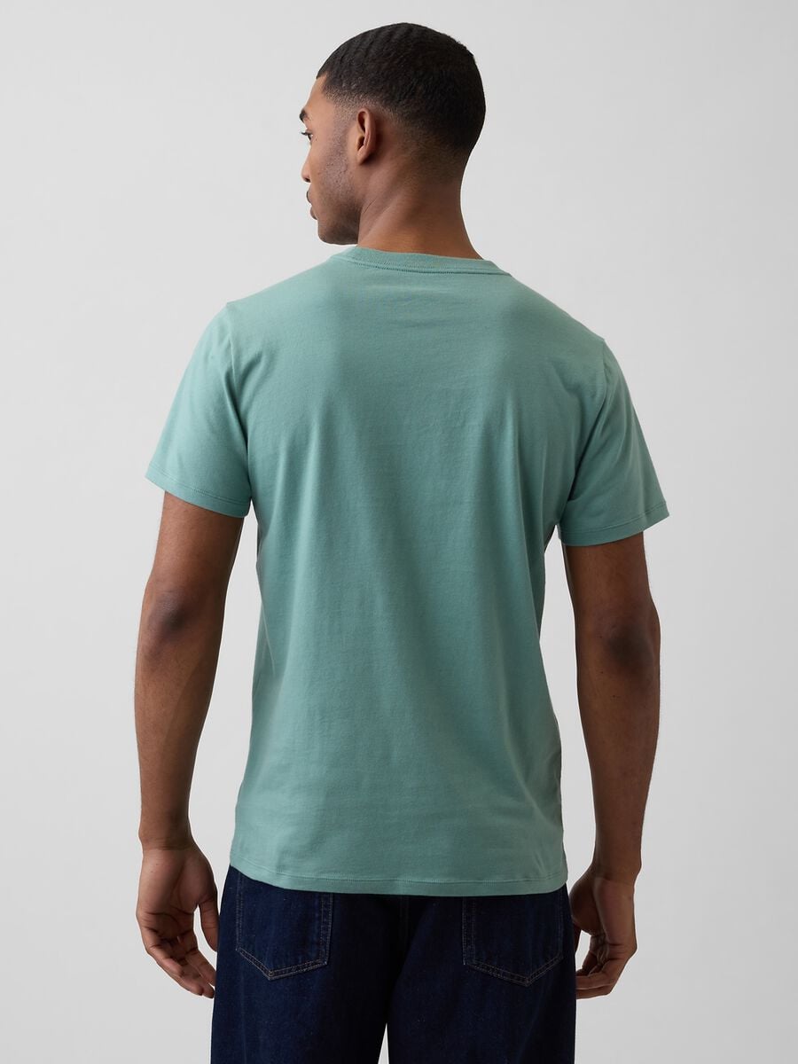 T-shirt in puro cotone con logo GAP a maniche corte Uomo_1