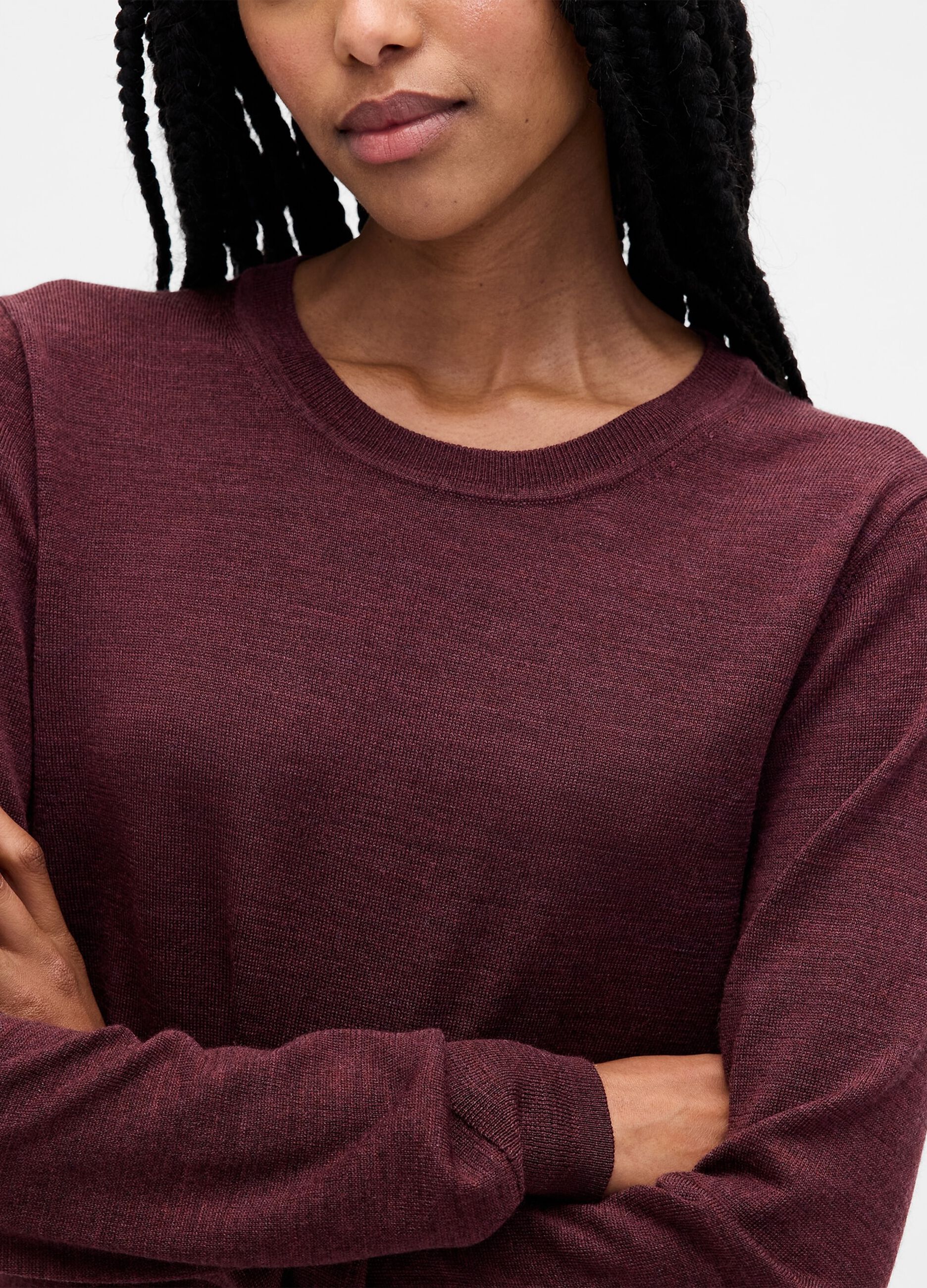 Purple pure wool jumper