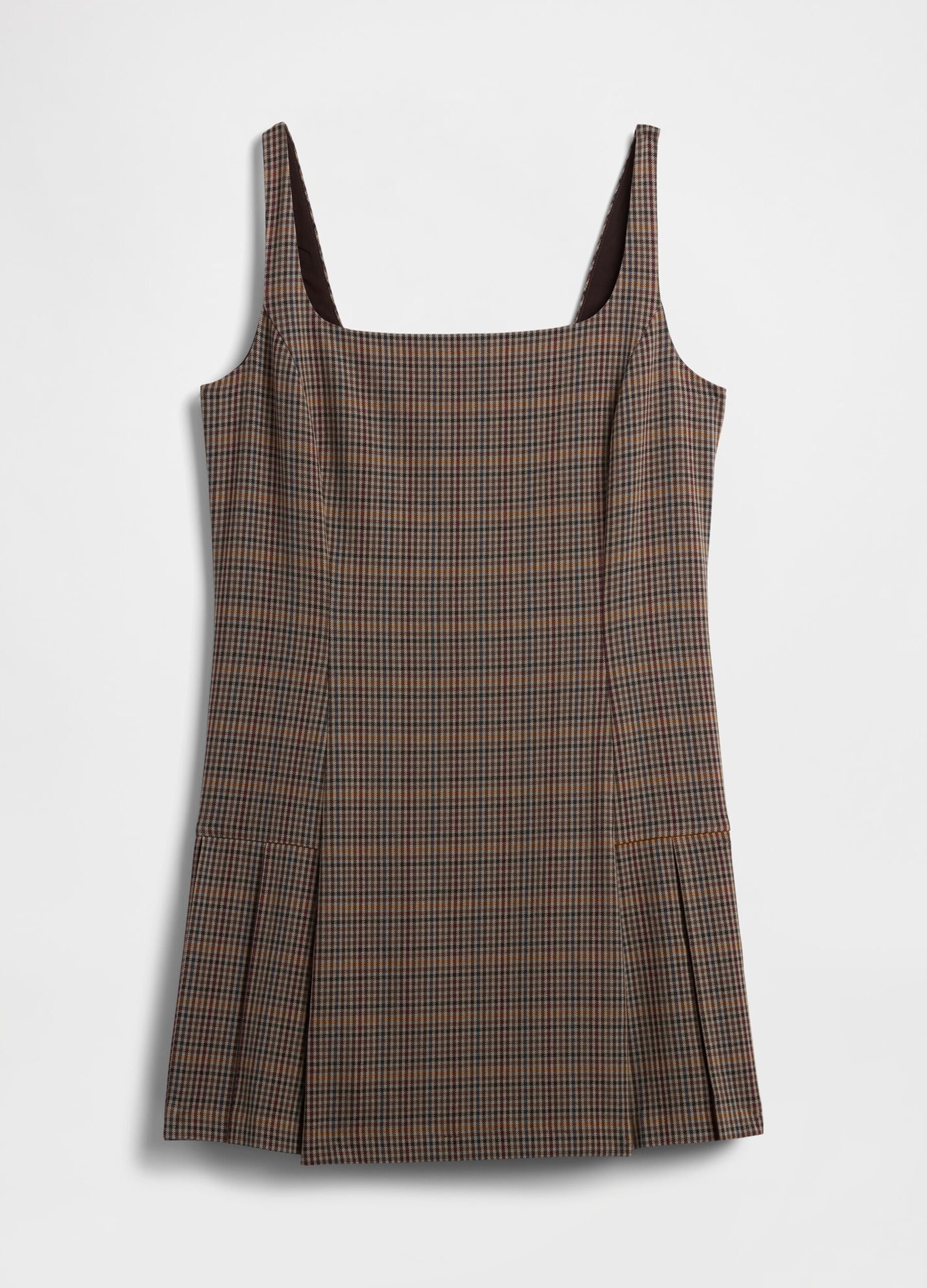 Abito a quadri con dettaglio check