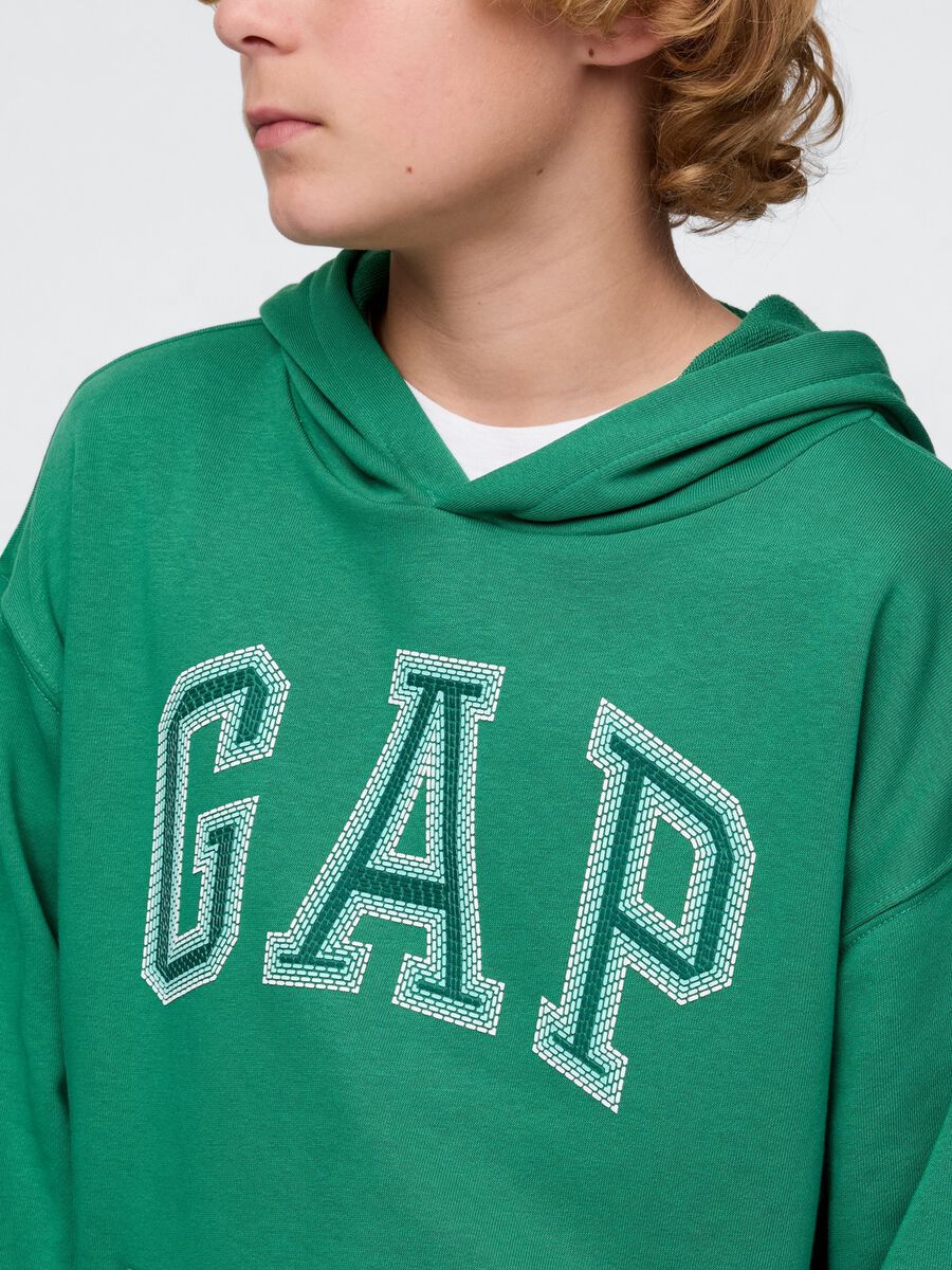 Green Hooded Sweatshirt GAP Kids Boy_3