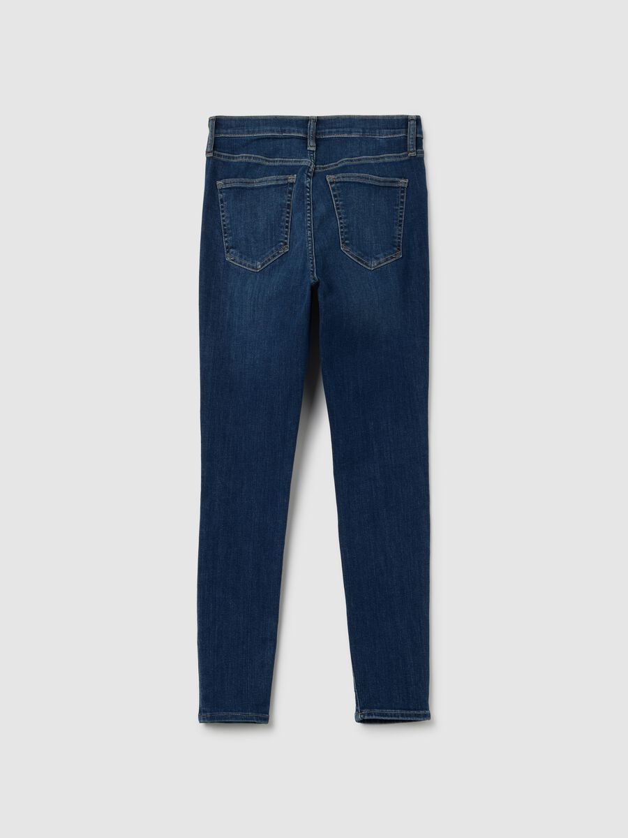Jeans skinny fit stretch a vita alta Donna_3