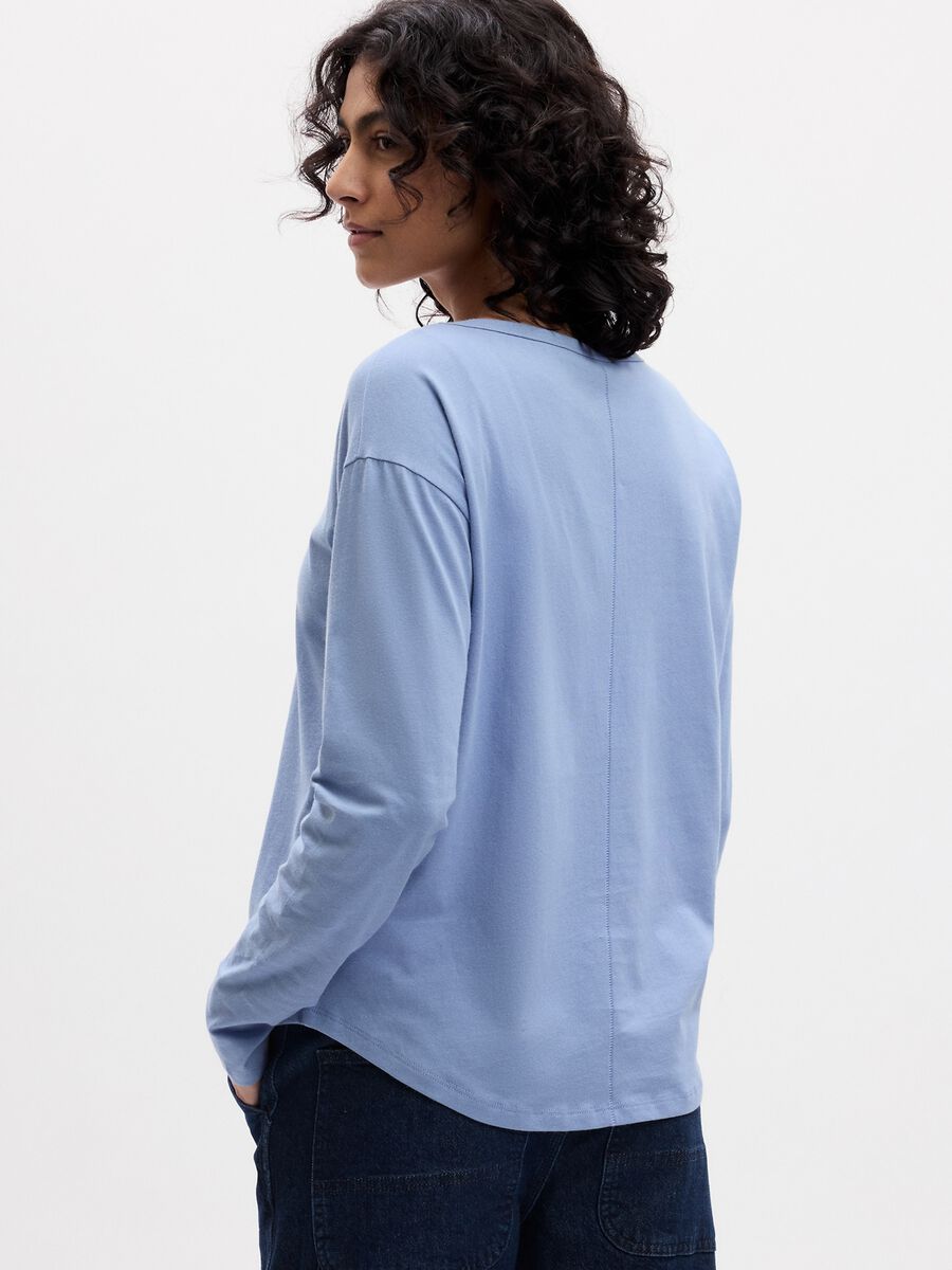 Long-sleeved T-shirt in organic cotton Woman_1