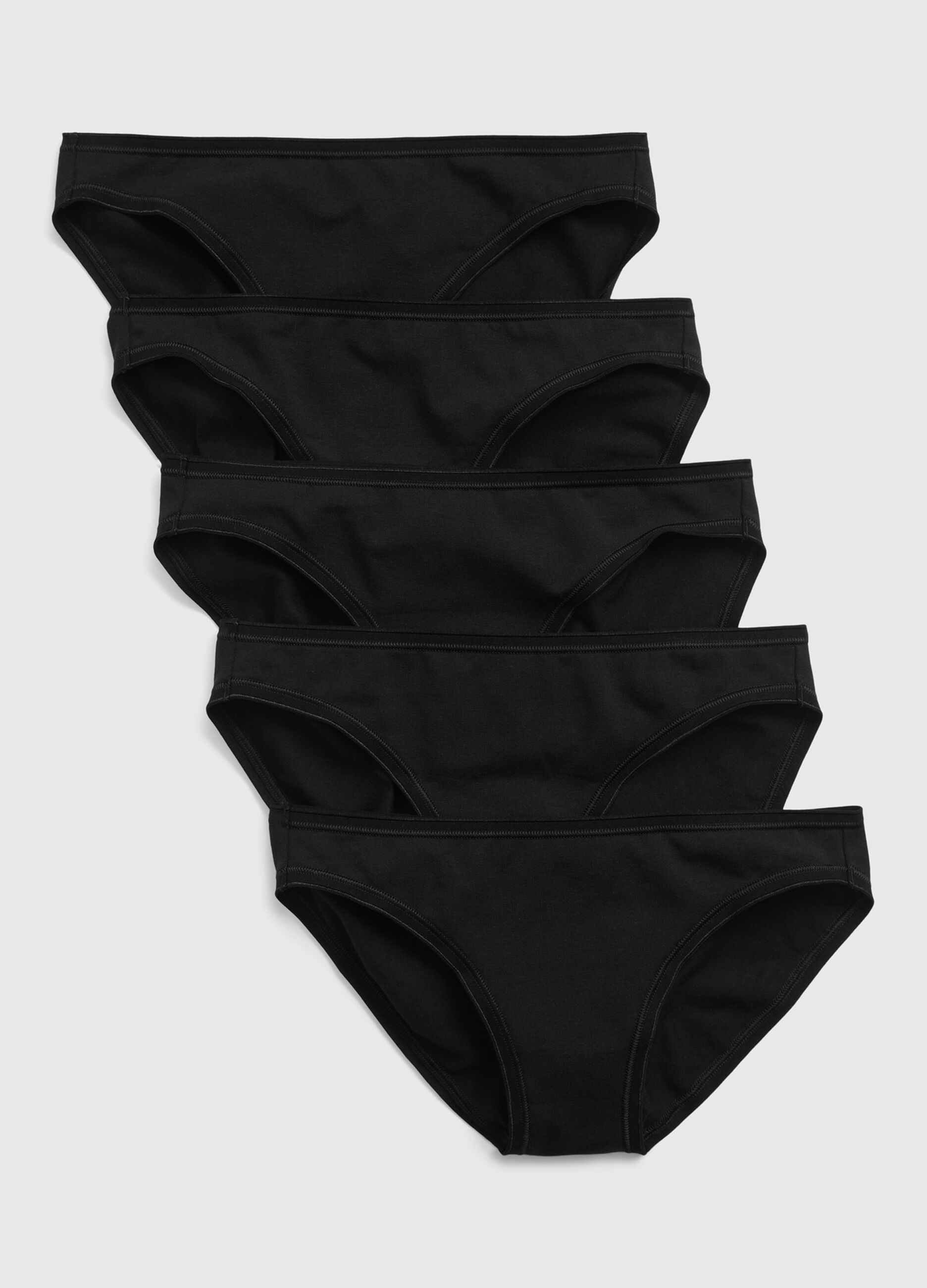 Five-pair pack of stretch briefs