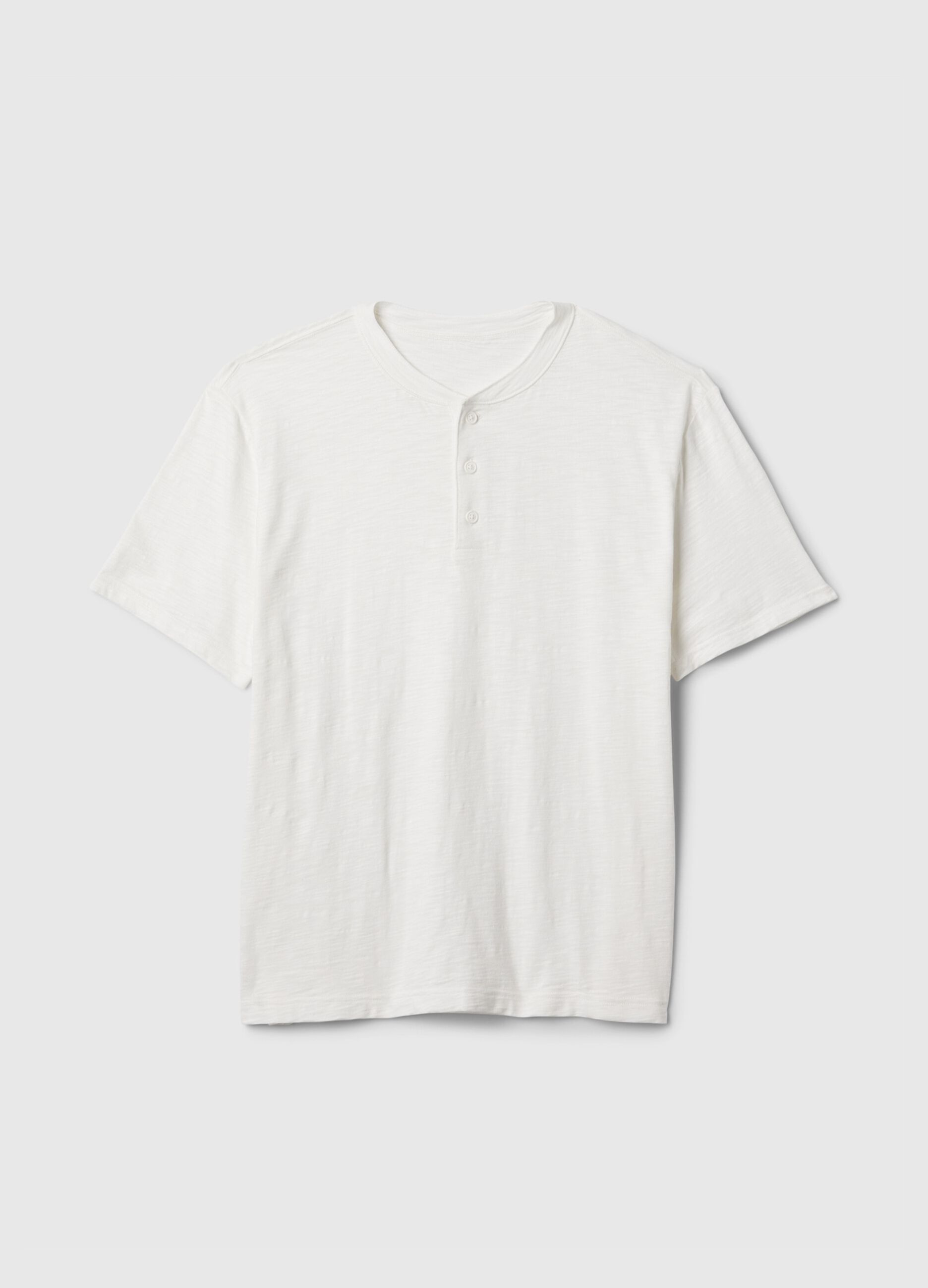T-shirt in cotone con scollo serafino_3
