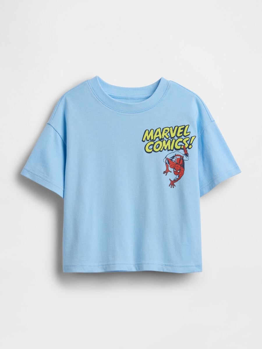 T-shirt Spider Man Marvel a maniche corte in puro cotone Bimbo_0