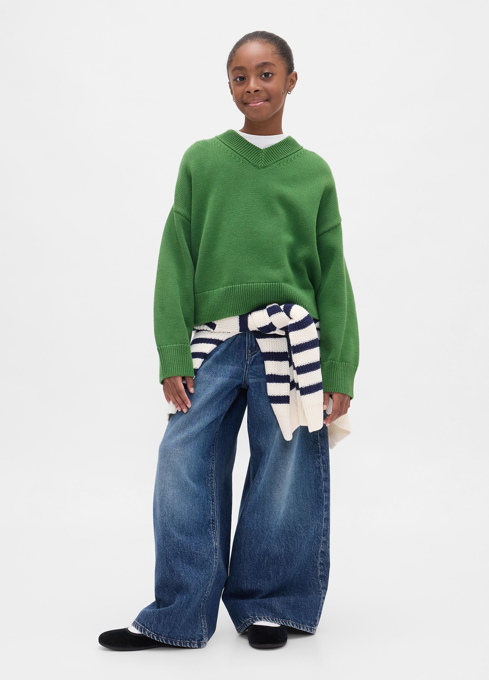 Maglione verde in cotone_2