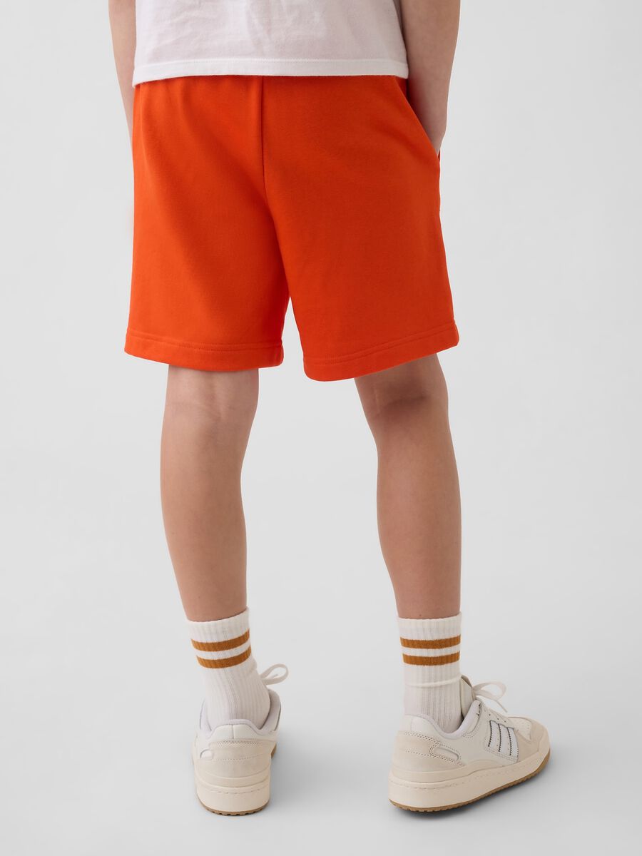 Shorts in misto cotone con logo regular fit Bambino_2