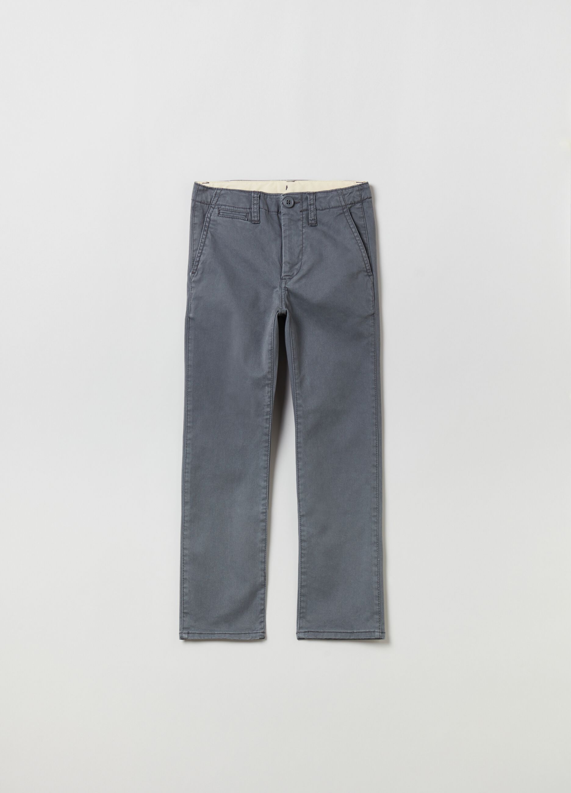 Pantaloni chino in cotone stretch