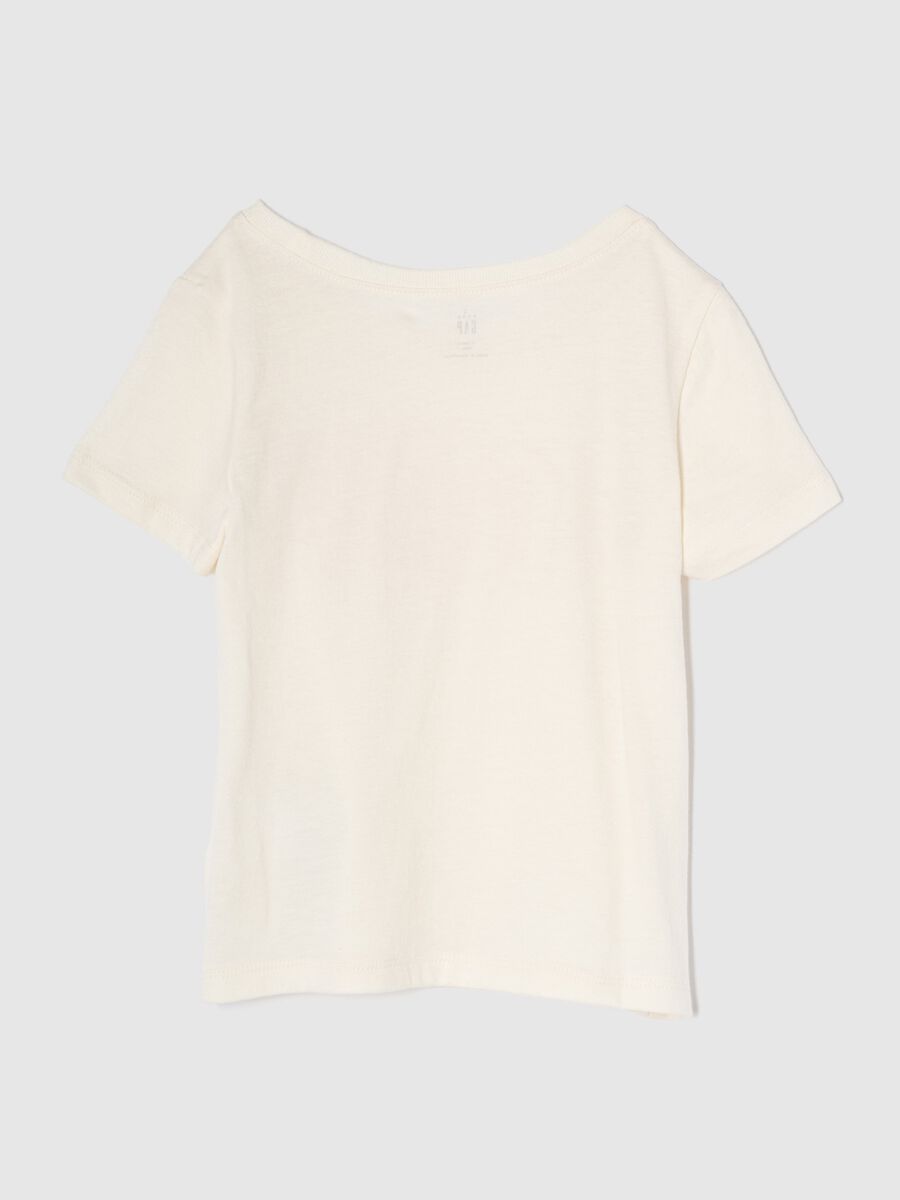 T-shirt bianca in cotone per bambina Bimba_1