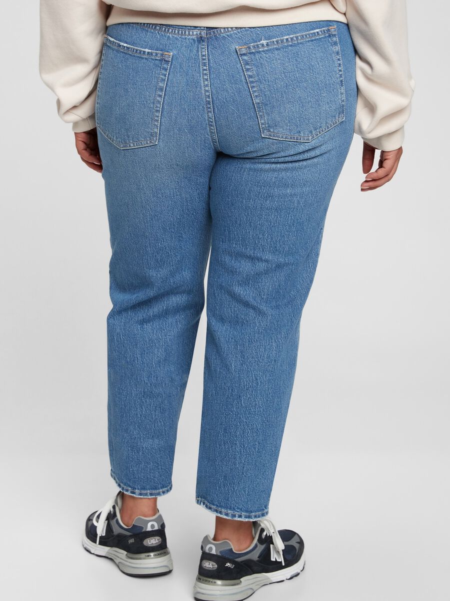 Jeans straight fit a vita alta Donna_3
