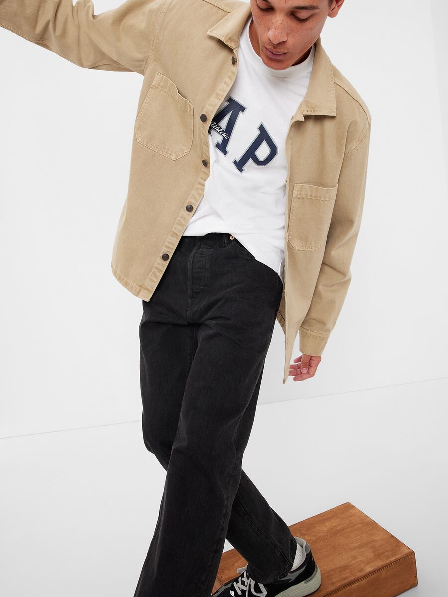 Straight-fit jeans in organic cotton Man_2