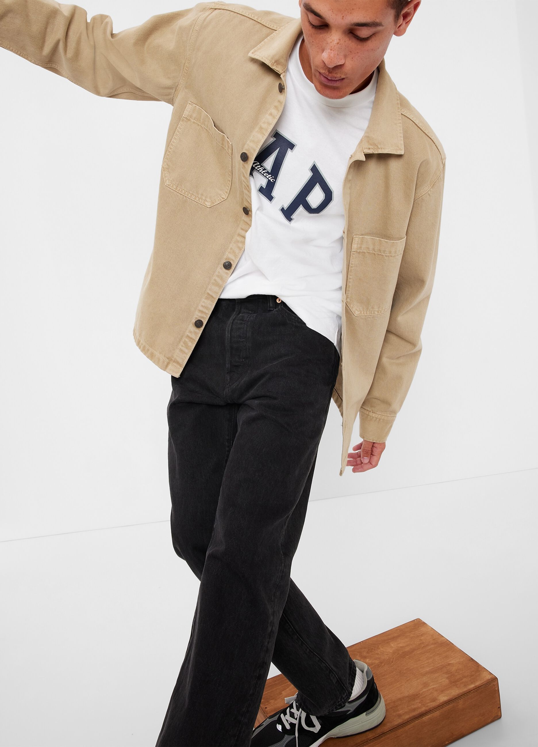 Straight-fit jeans in organic cotton