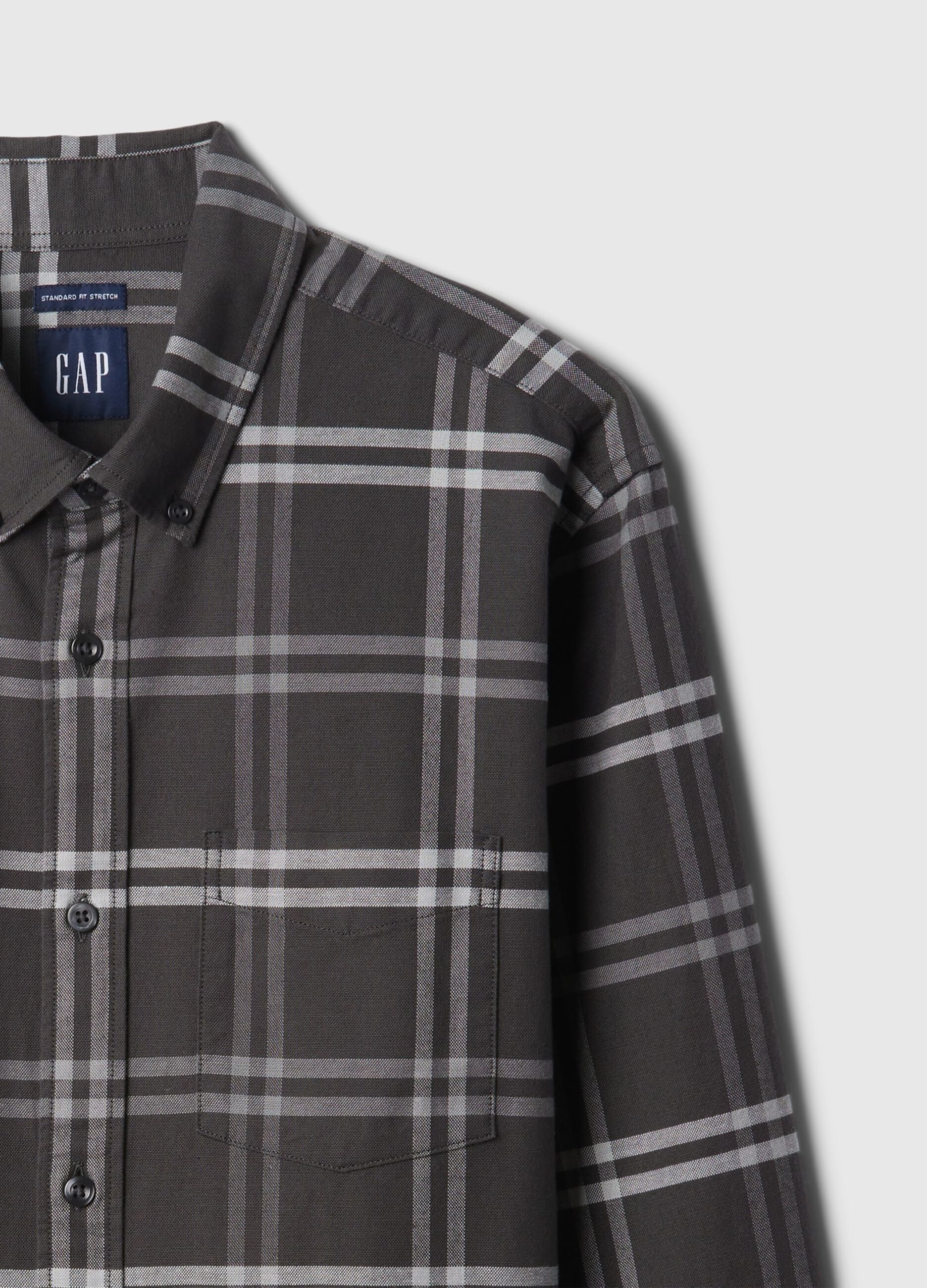 Camicia regular fit in cotone oxford_4