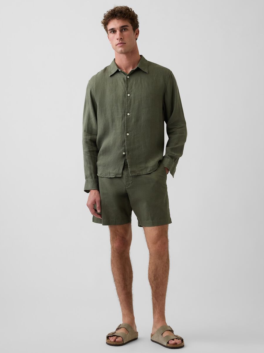 Camicia in puro lino Uomo_2