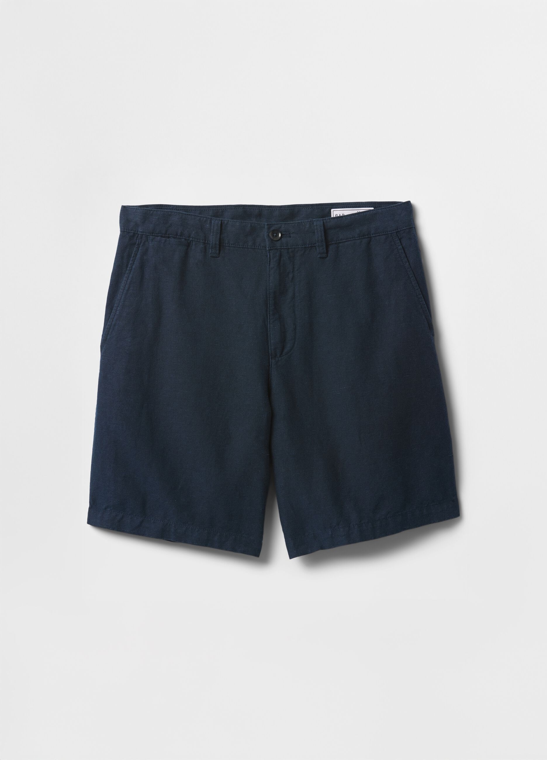 Shorts blu in lino e cotone Gap_5