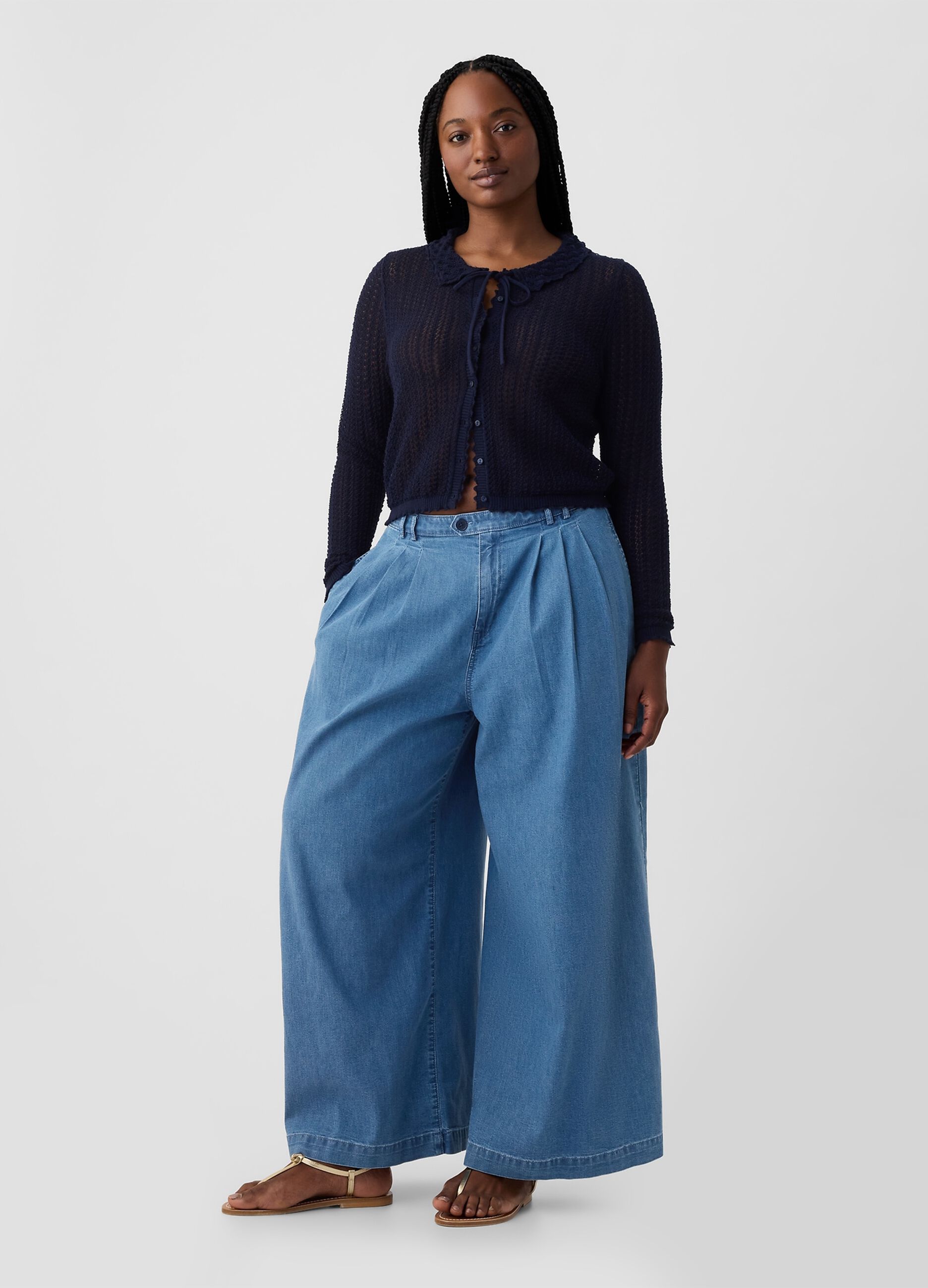 GAP x DÔEN Jeans wide leg con pinces_3
