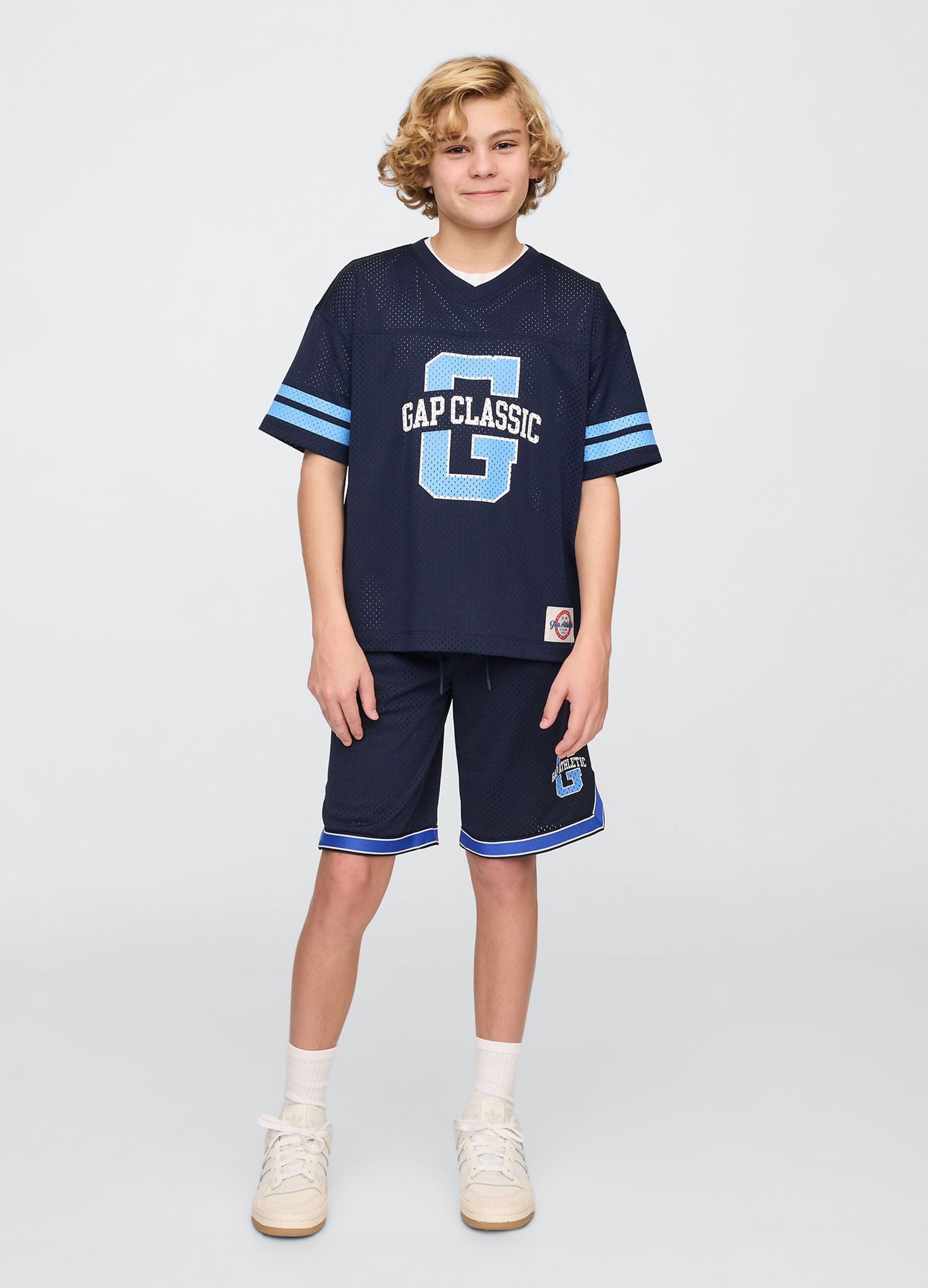Shorts blu Gap Kids in tessuto knit