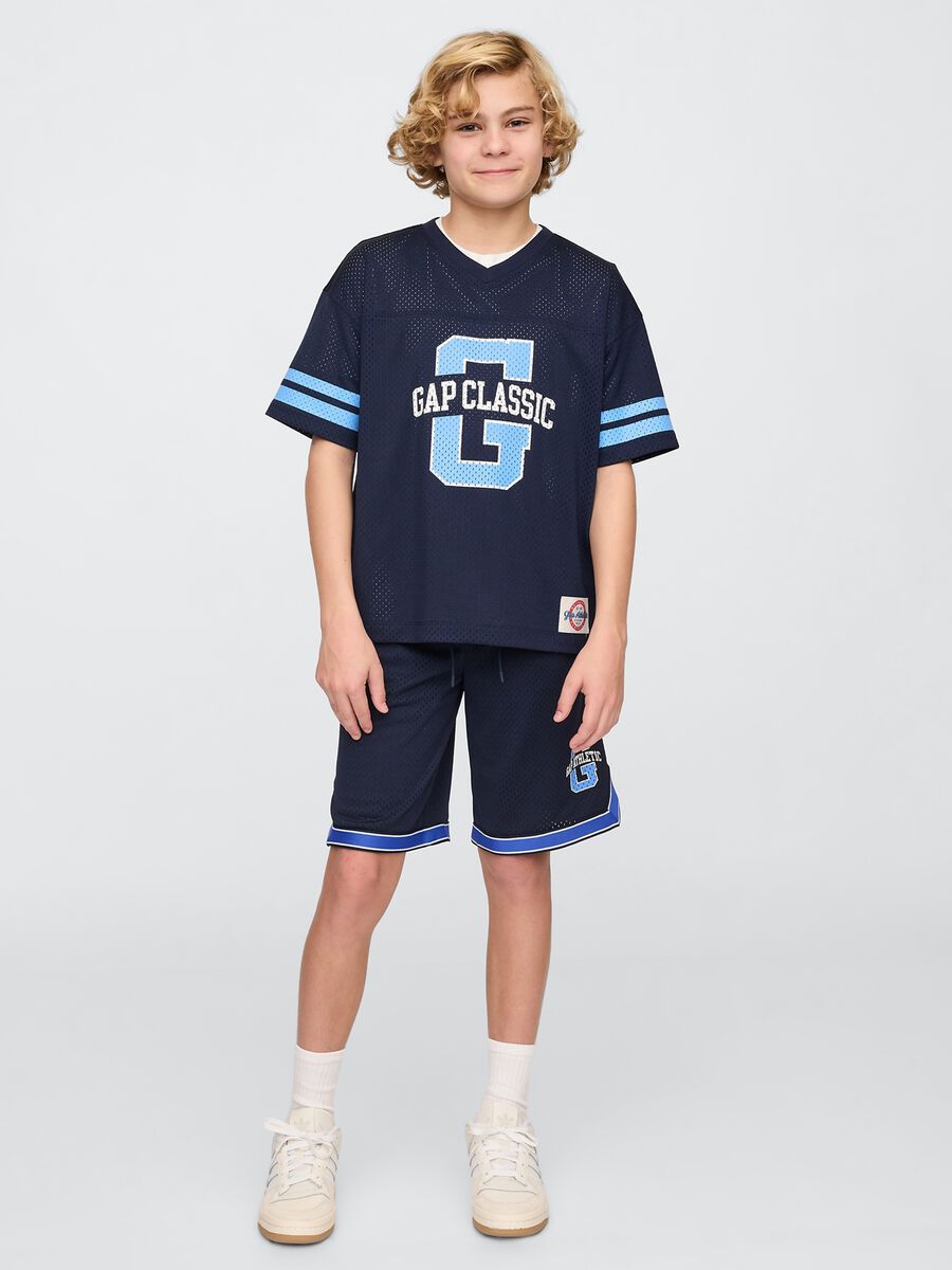 Shorts blu Gap Kids in tessuto knit Bambino_0
