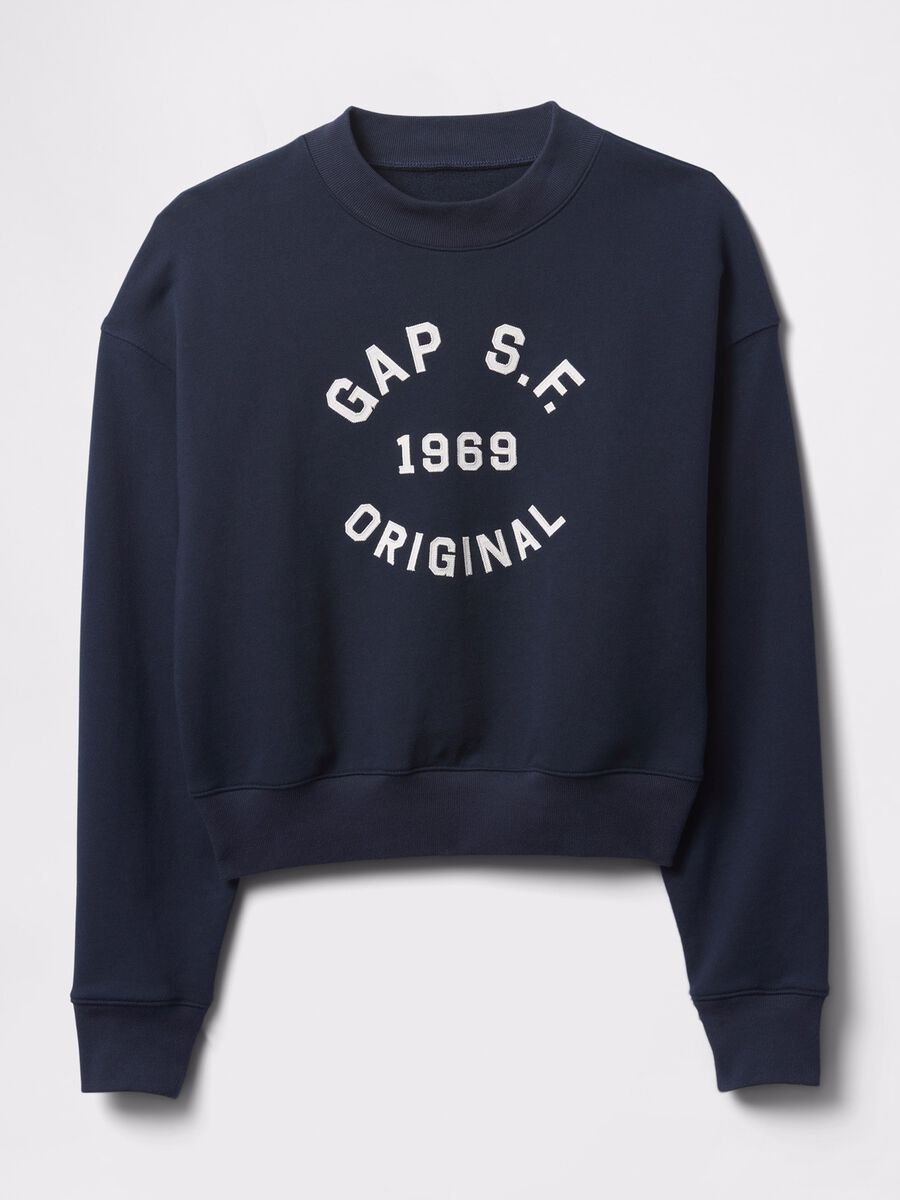 Felpa blu in misto cotone Gap Donna_3