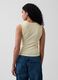 Tank top in misto cotone a costine_1