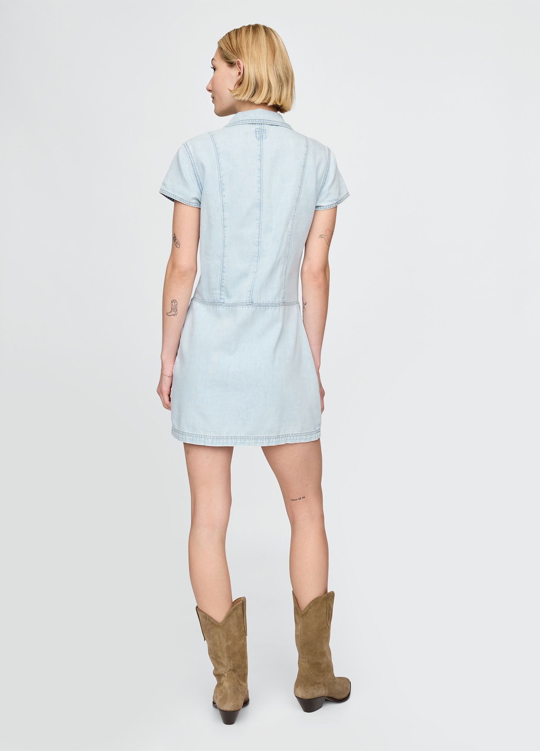 Abito in denim azzurro Gap_2