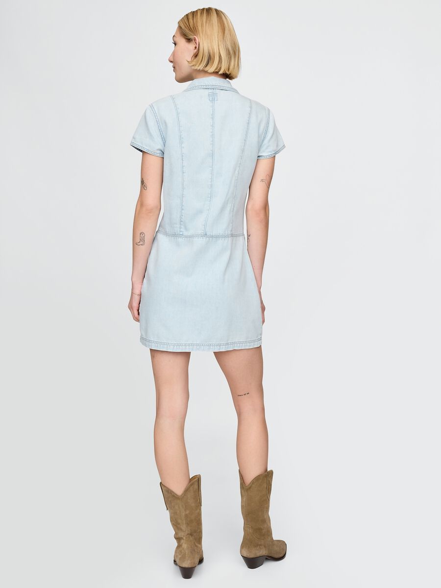 Abito in denim azzurro Gap Donna_2