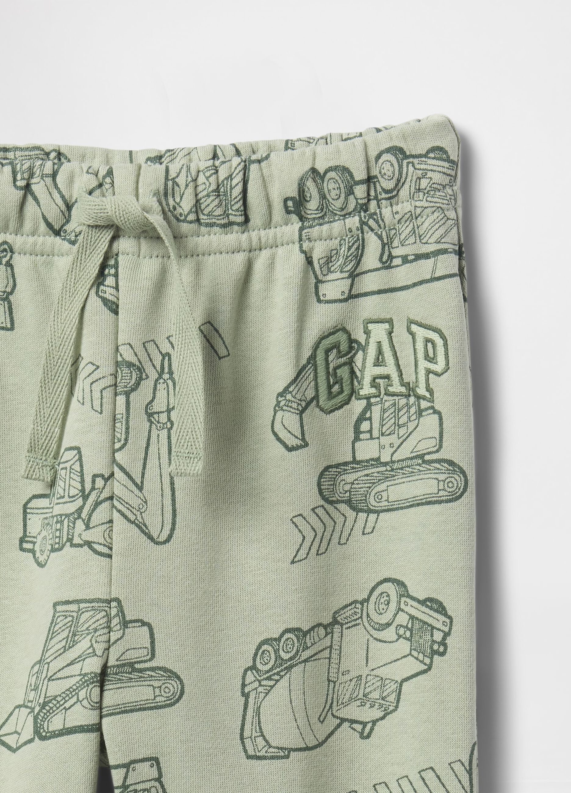 Pantaloni jogger verde con stampa GAP_2
