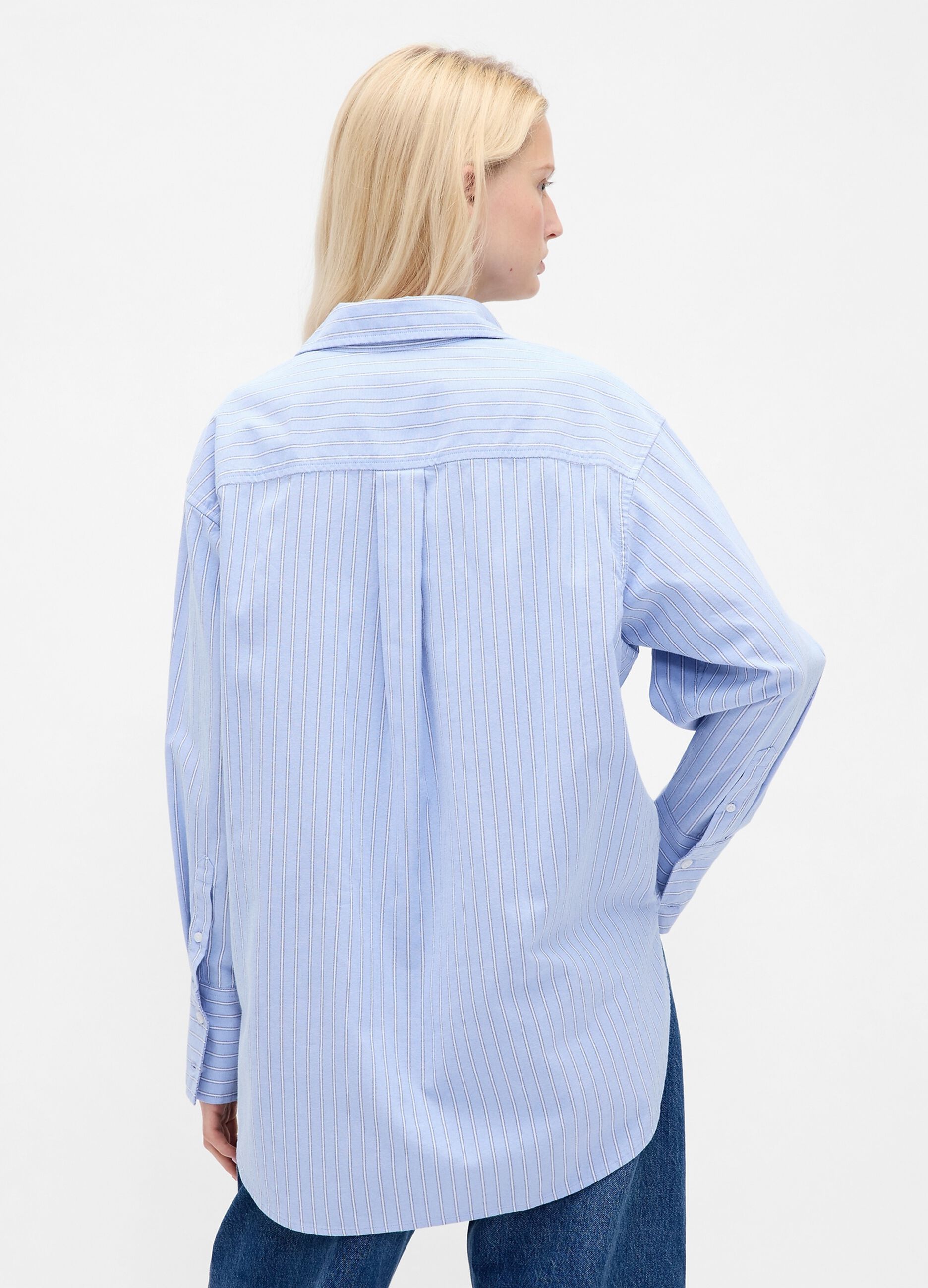 Camicia azzurra in puro cotone_1