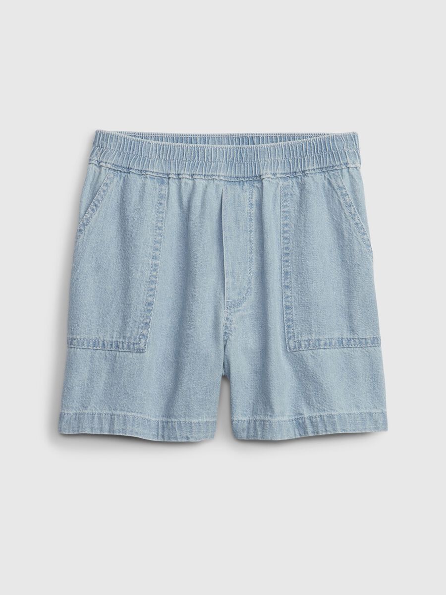 Shorts in denim Bambina_0