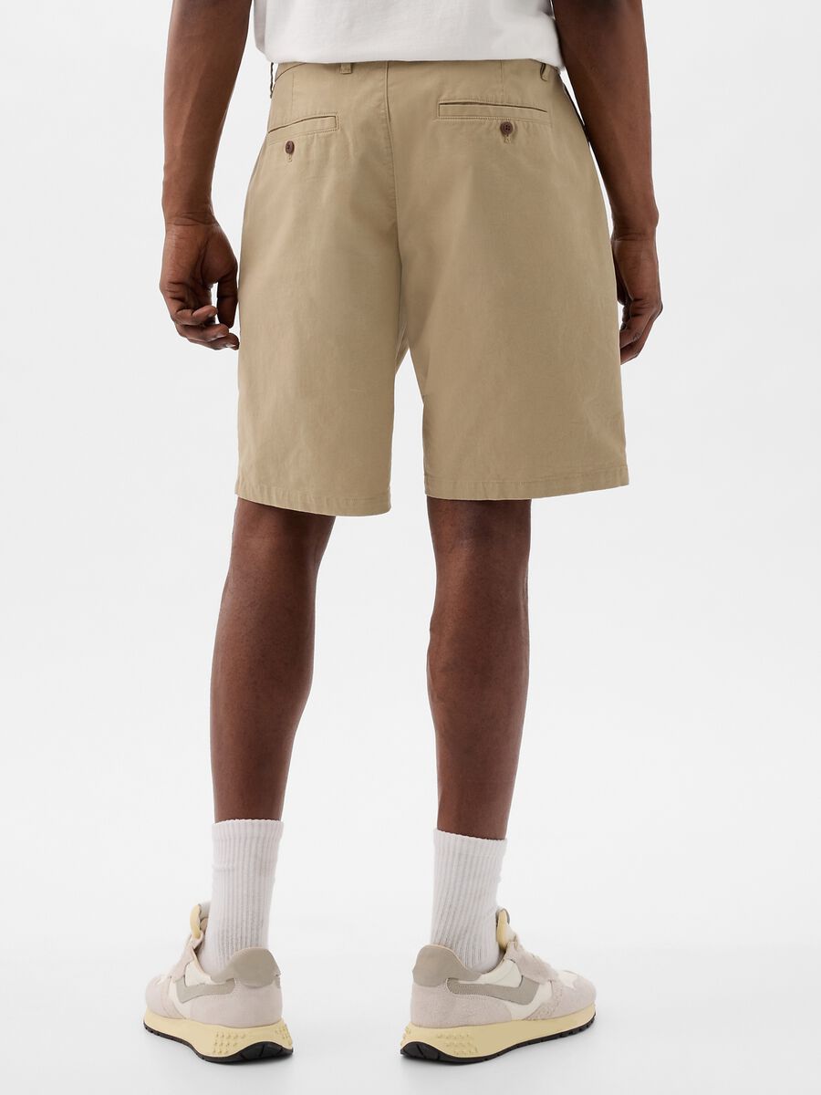Relaxed-fit Bermuda shorts in stretch cotton Man_2