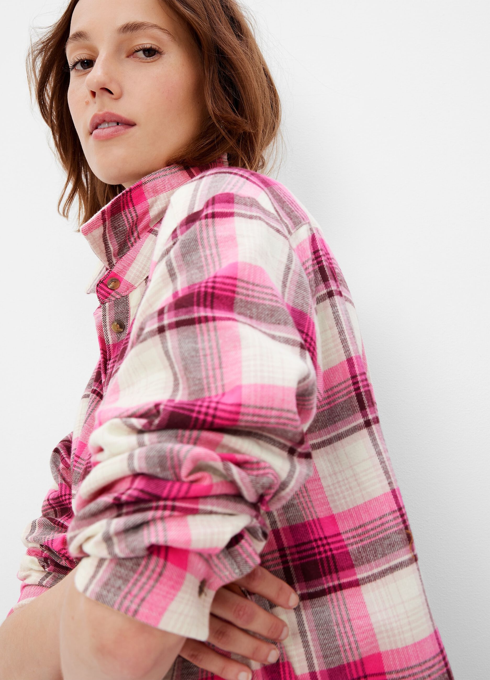 Oversize shirt in check flannel_3